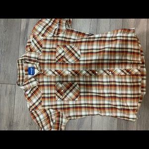 Vintage wrangler western snap button down shirt